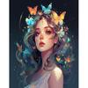 Diy Painting By Numbers Kits Women Butterfly Animals Drawing Coloring By Numbers Handicrafts For Personalized Gift 40x50cm Without Frame