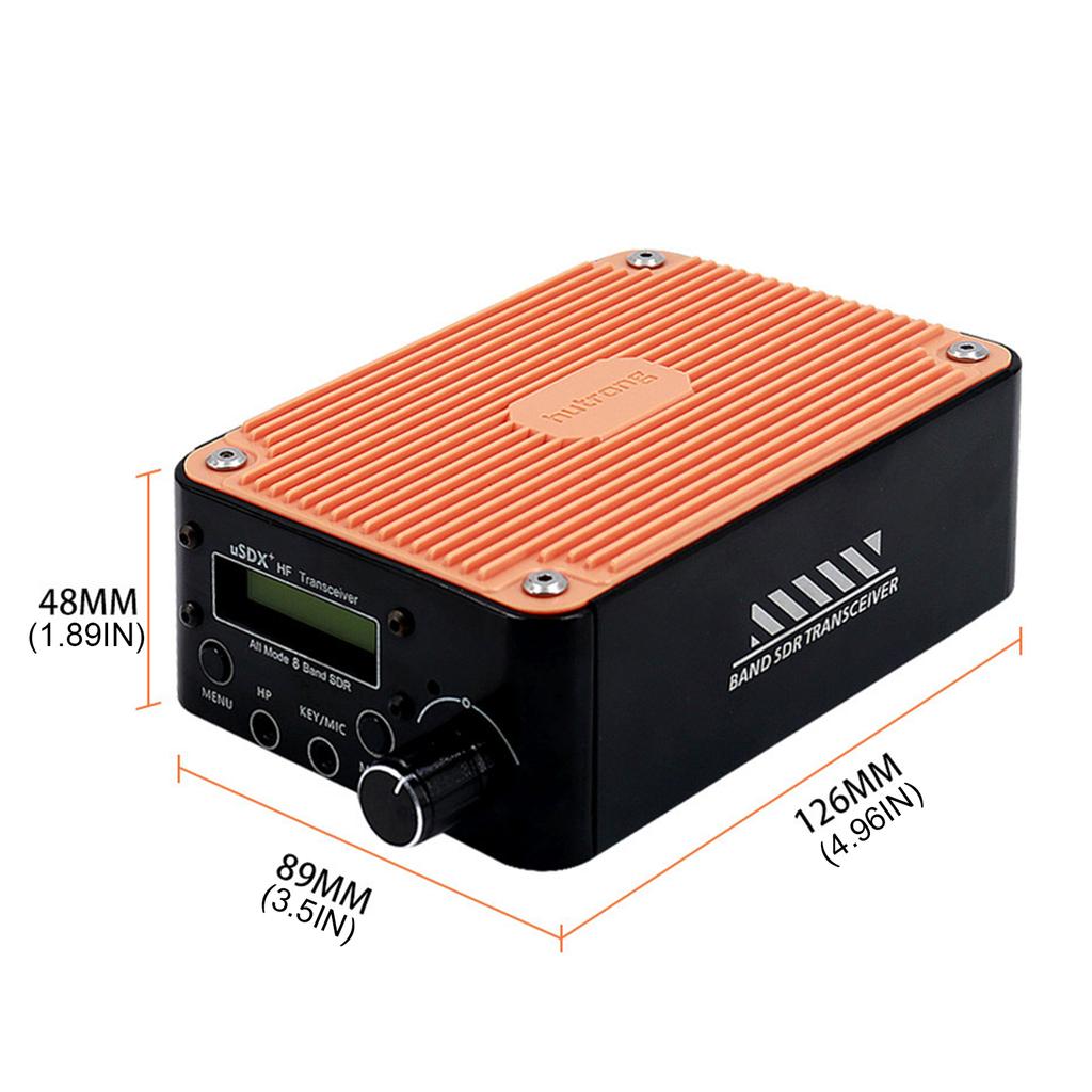 USDX+ Plus V2 8-диапазонный полнорежимный трансивер CW с поддержкой автоматического декодирования 8-диапазонный SDR всережимный трансивер для SDR SSB и QRP
