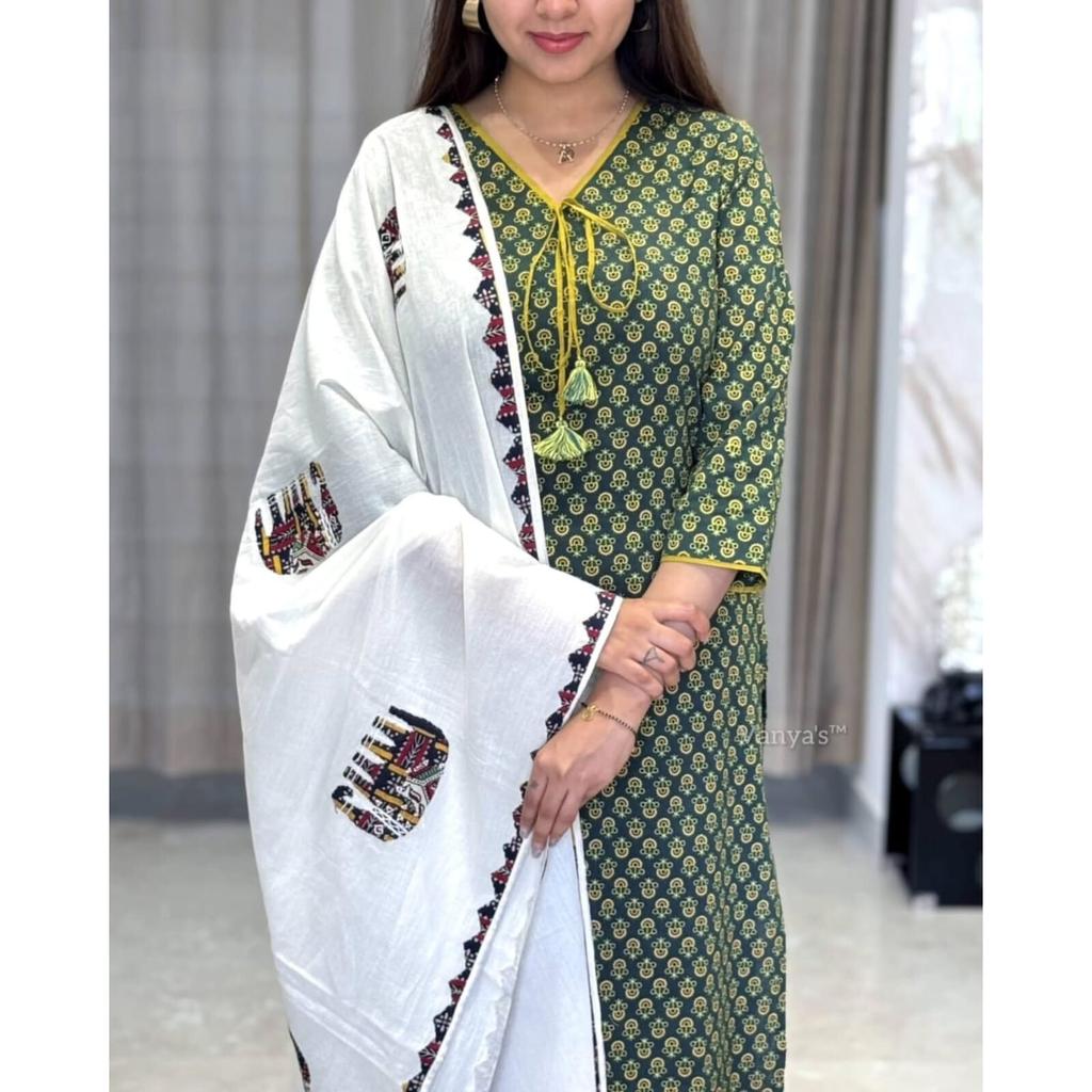 Индийский женский дизайнерский комплект курта брюки дупатта праздничная одежда топ туника курти платье VF-20255a