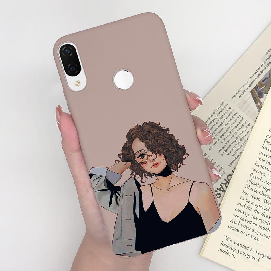 Для Huawei Nova 3i Nova4 Чехол Ударопрочный Матовый Милый Мультяшный Мягкий Силиконовый Задняя Крышка Телефона Для Huawei P Smart Plus Nova 3i Coque