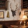 Deer Head Wall Mount Decor Sculpture Gift Resin, Craft, Artwork, Home Hanging Ornament