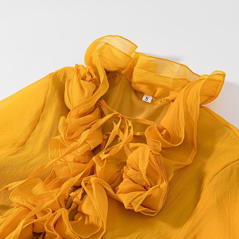 Kaslead New Women Clothes Western Style Fashion Simple Casual Flowers Dress Shorts Set