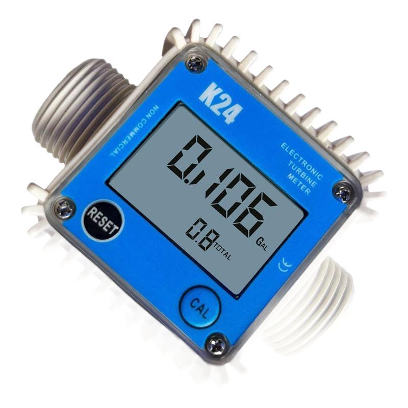 K24 Digital Electronic Turbine Flow Meter with Reset & Calibration – For Accurate Household Water Measurement