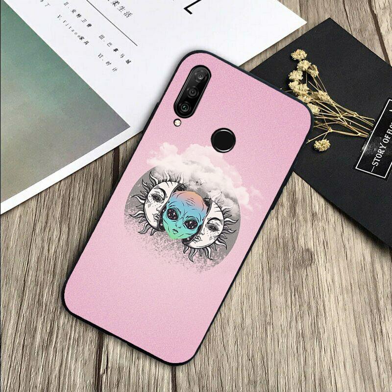 Alien Kawaii Art For Huawei Nova Y72 Y73 Y90 Y70 Y60 Y91 Y61 12s 12i 11i 8i 9 10 SE P40 Lite P60 P30 Pro Case