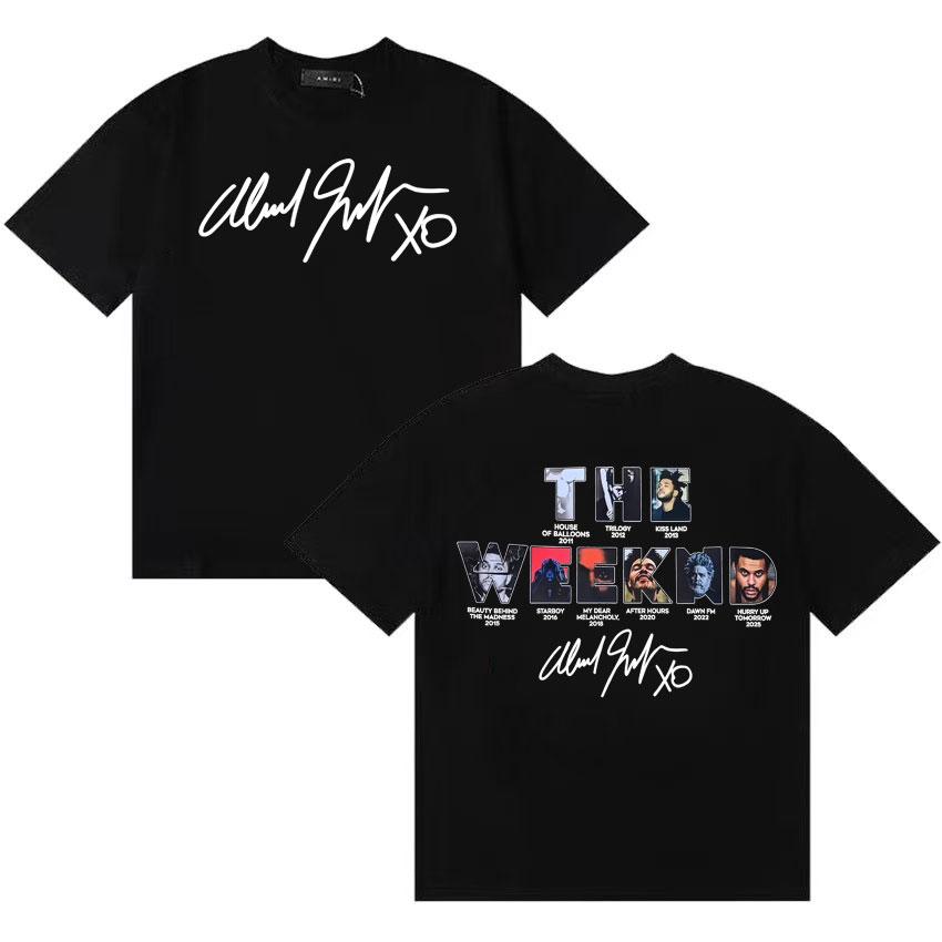 Streetwear Tops The Weeknd Hurry Up Tomorrow Album 2025 Tide T Shirt Unisexs Clothing Short Sleeve Tshirt Oversized Cozy Tshirts