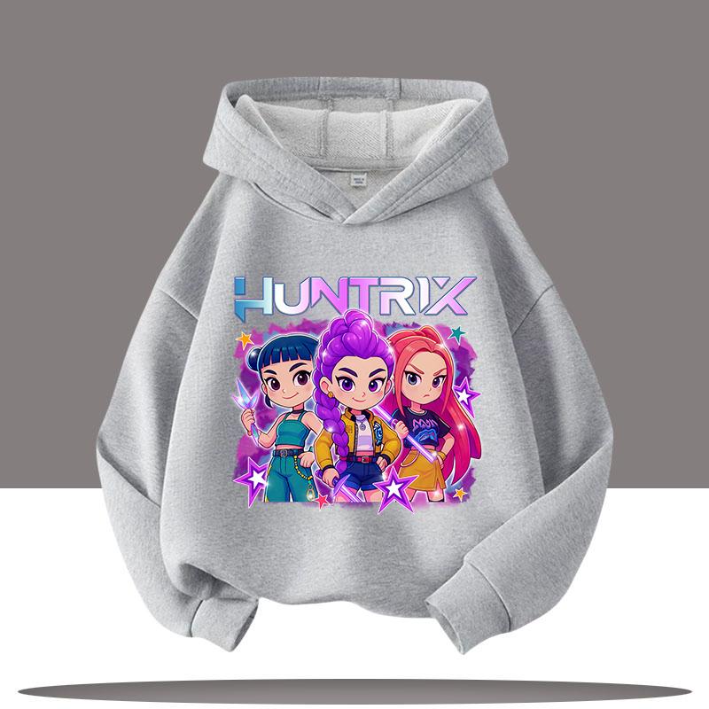 Толстовки K-Pop Demon Hunters для детской осени-зимы, новая хлопковая толстовка, модная толстовка из фильма 2025 года для взрослых, детей, будущих мам, топ