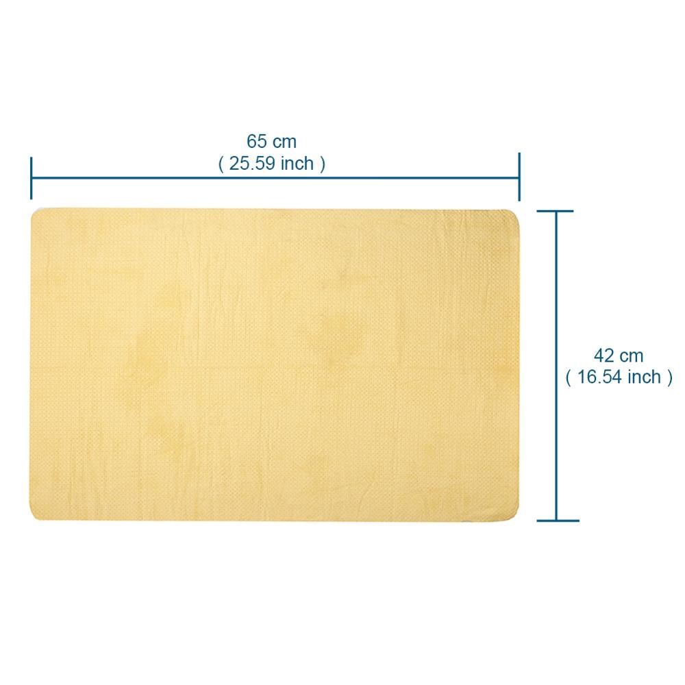 4 шт. Полотенце из искусственной замши премиум-класса безворсовая ткань для чистки салона автомобиля суперабсорбирующая сухая ткань желтого цвета