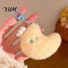 Charming Accessories for Totes Star Moon Plush Pendant, Cute Keychain Charm Adorable Charms Students with Lobster Clasp, Soft Stuffed Pendant