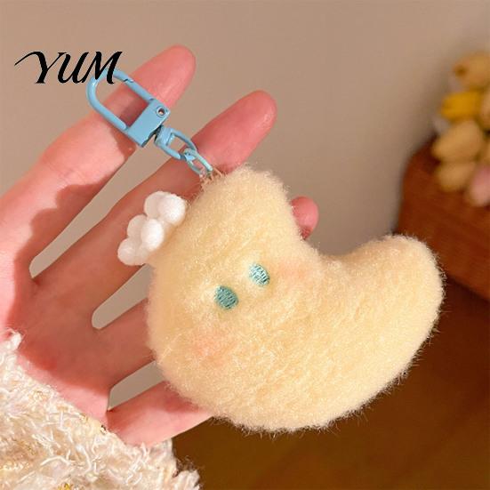 Charming Accessories for Totes Star Moon Plush Pendant, Cute Keychain Charm Adorable Charms Students with Lobster Clasp, Soft Stuffed Pendant