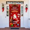 Рождественский занавес, баннер, многоразовый, легко повесить, праздничный дверной чехол для украшения дома, фотосъемка