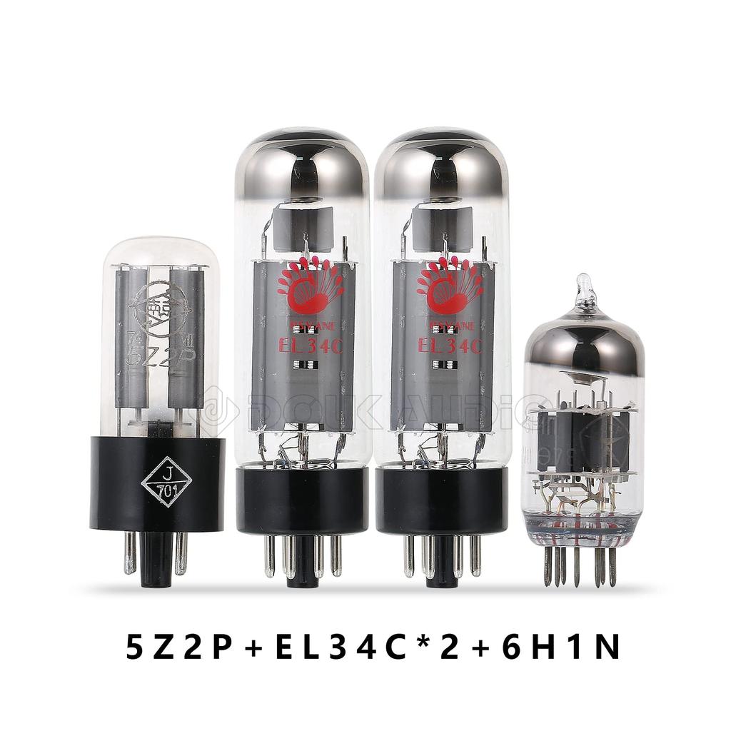 Nobsound Mini EL34 Vacuum Tube Amplifier Single End Class A Power Amplifier 8W X 2 Cannot Be Shipped by Mail Built-in Hi-Fi (Silver)