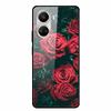 For Huawei nova 10 SE Tempered Glass Case Capa Coque Bumper on For Huawei nova 10 9 SE Phone Flowers Back Cover nova9 Hard Funda