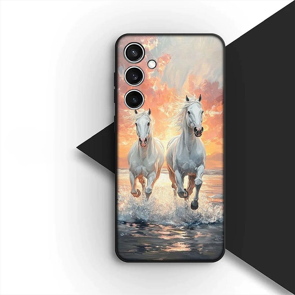 Running Wild And Free Horse Cover for Apple iPhone 16 14 15 Plus 11 Pro Max 16E ProMax + 15Plus 16+ 14+ Coque Phone Case