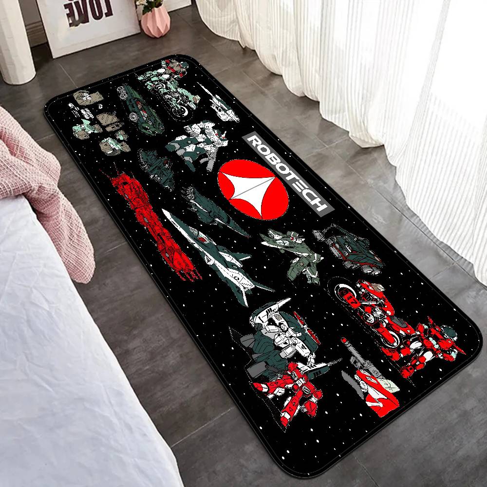 Anime R-Robotech Bathroom Mat Kids Room Bedroom Decoration Balcony Anti-Slip Doormat Living Room Welcome Rug