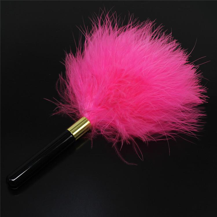 Candiway Sexy Soft Flirting Feather Tickler Special Metal Handle BDSM Erotic Adult Sex Toys For Couples