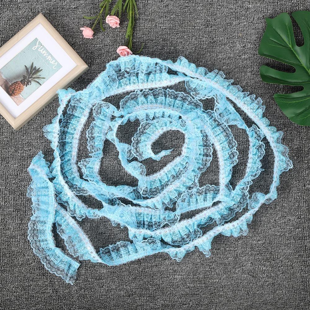 1pcs Printing Dots Embroidered Lace Trim 3 Layer DIY Craft Trim Lace Ribbon  Sewing Craft