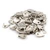 50Pcs Silver Triangle Mirror Hangers Strap D-Ring Hanging Picture Frame Hooks
