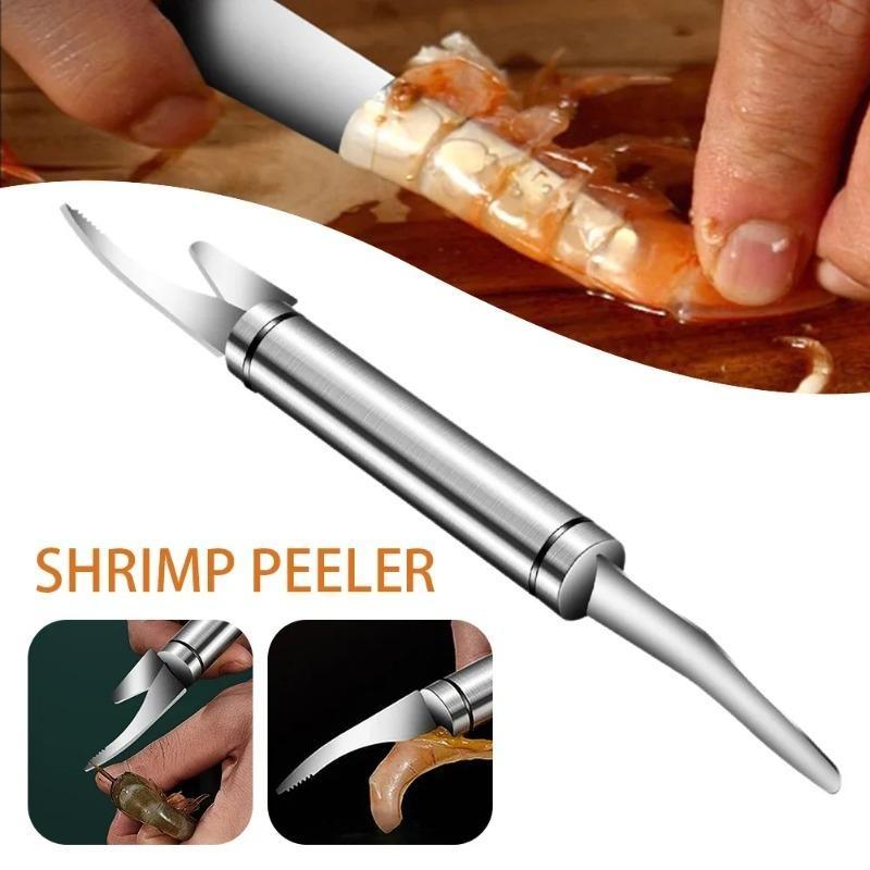 5pcs Stainless Steel Shrimp Line Knife Shell Peeling Tool Fast Shrimp Peeler Fish Knife Small Intestine Cleaning Home Kitchen Tools