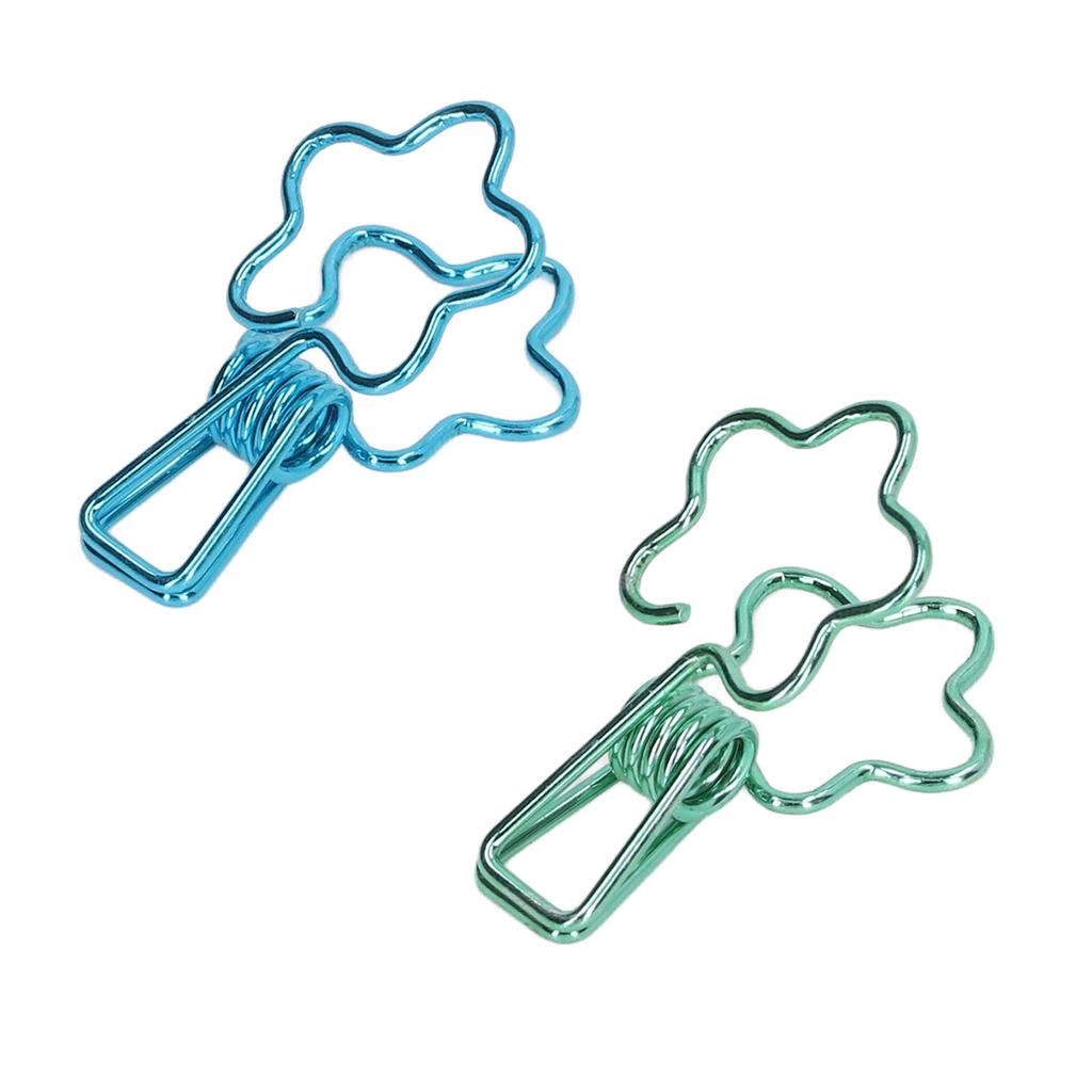 100 шт. Зажимы полые милые в форме цветка прочные металлические маленькие зажимы для офисных документов A