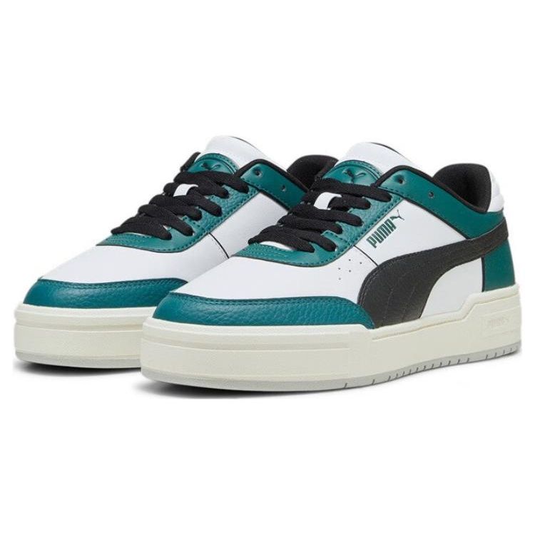 Puma Ca Pro Synthetic Leather Comfortable Durable Low-Top Sneakers Unisex Sneakers Green Black 393280-04