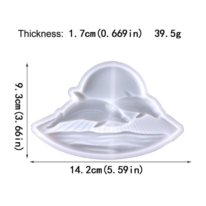 Форма из смолы «Солнечный дельфин», полустереоскопические силиконовые формы, эпоксидная литейная форма для настенного крепления, декора, поделок своими руками