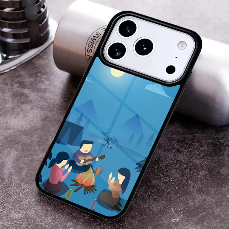 Мягкий чехол для телефона Nature Camping Art для iPhone 17 16 15 Pro Max Air 14 13 12 11 Plus Ударопрочный чехол Capa