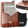 MOOZICA 17 Key Kalimba EQX Series High Performance Piezoelectric Pickup Professional EQ Kalimba with Chorus Effect and Delay Effect High Density