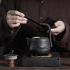 280ml Ceramic Teapot with Handle Chinese Style Black Clay Kung Fu Tea Set