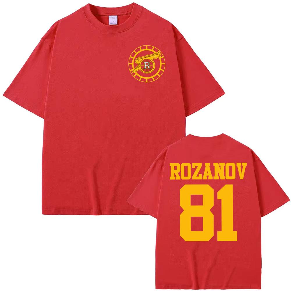 Heated Rivalry Ilya Rozanov 81Boston Raiders T Shirt Men Women Fashion Trend Hip Hop T Shirts Summer Casual Fleece Tshirt Tops