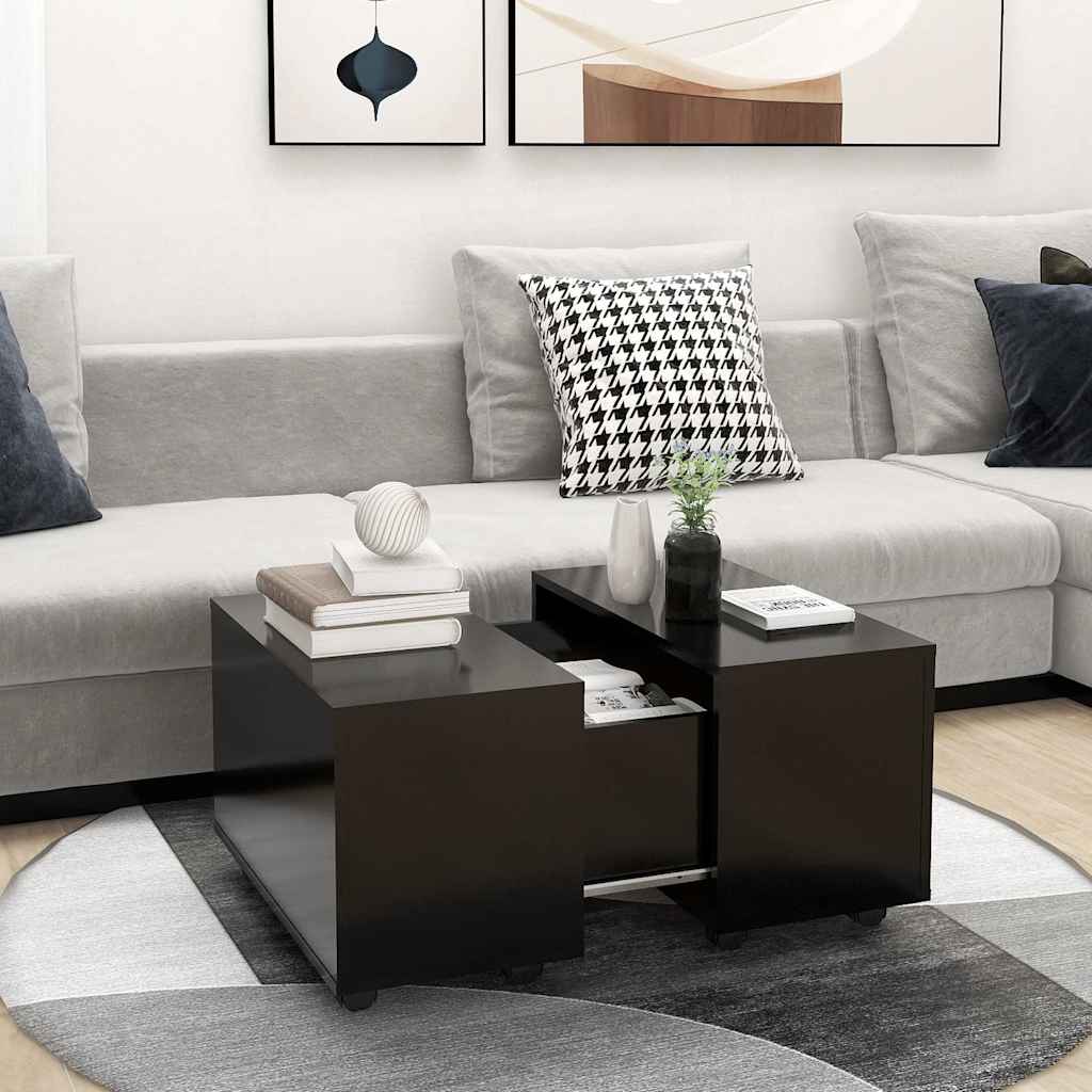 Coffee Table Black 60x60x38 cm Particleboard