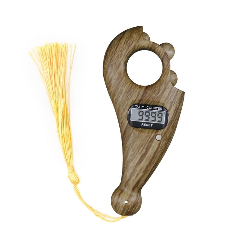 Цифровой счетчик четок Будды Счетчик ЖК-дисплей Цифровой счетчик четок Будды Цифровой счетчик пальцев для молитвы