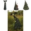 Whimsical Witch Resin Craft For Home And Garden Enhancement During Halloween