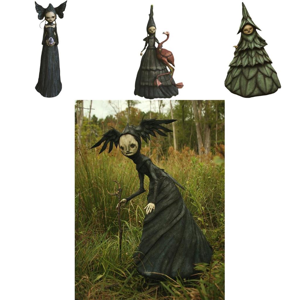 Whimsical Witch Resin Craft For Home And Garden Enhancement During Halloween