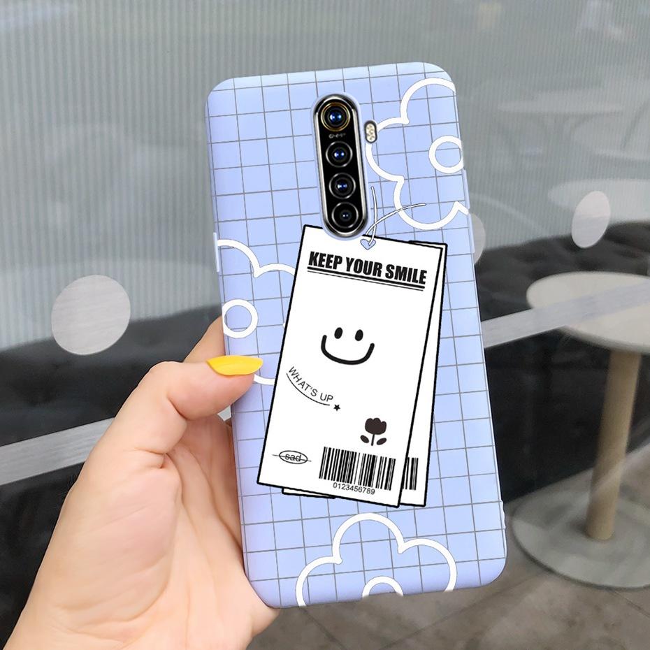 Чехол для телефона Realme X2 Pro Чехол Realme XT X2 Милый рисунок Конфетный цвет Силиконовая задняя крышка Для RealmeX2 X 2 Pro XT Мягкий ТПУ Чехол