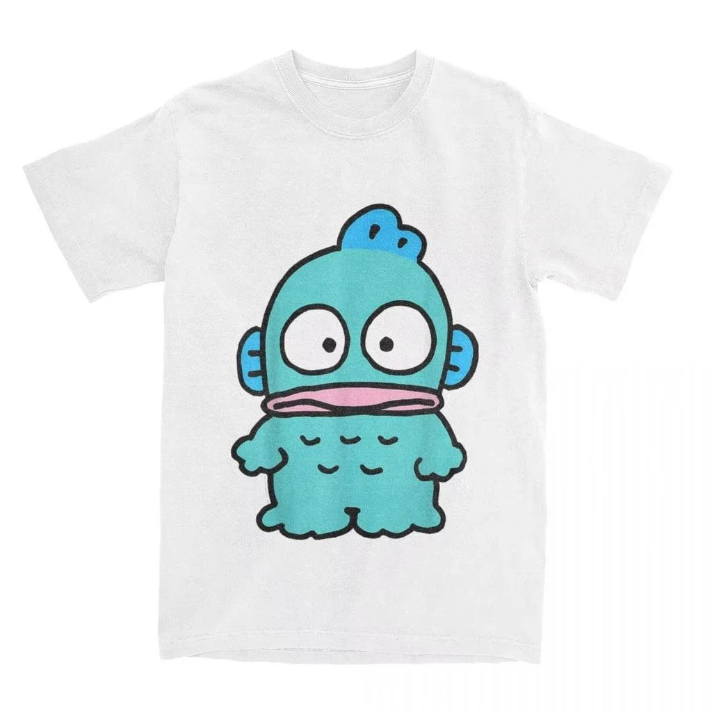 Hangyodon Front and Back T Shirt for Unisex Women Humorous TShirt Crew Neck Tee Shirt Short Sleeve Clothes Womens Clothing Y2K