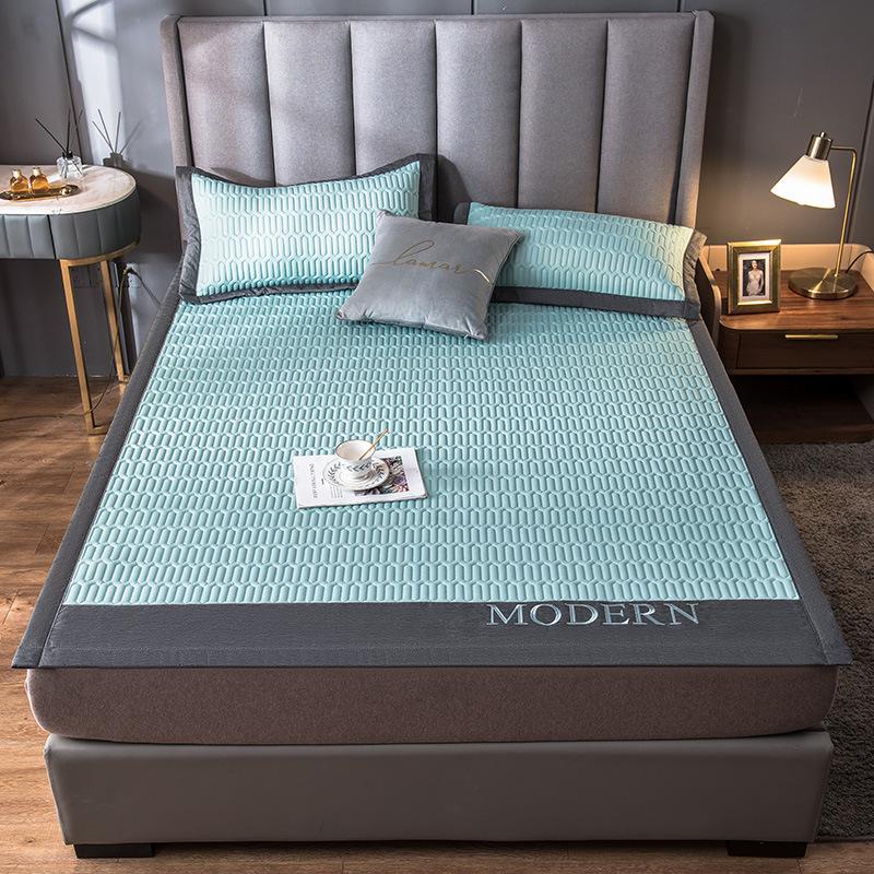 Новый толстый 0,5-дюймовый вышитый латексный коврик, однотонный противоскользящий складной коврик, который можно стирать в машине.