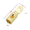 Gold-plated Gold Ring Set Screw Pure Copper Battery Ring Terminals  Car Audio Modification
