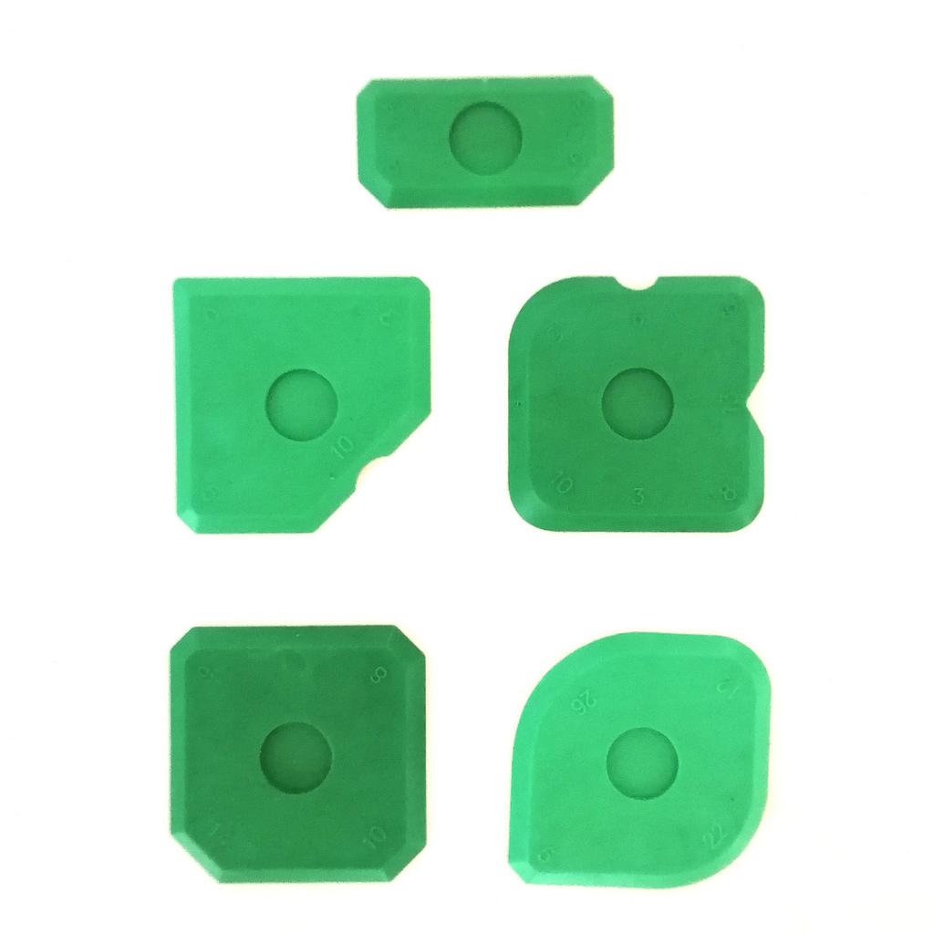 5 Pack Caulking Scraper Set for Bathroom Kitchen Floor Window Sink Joint Sealant Grout Finishing Tool