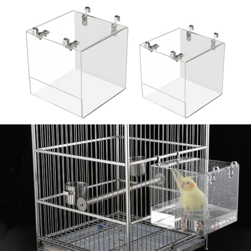 Ванночка для попугайчика-волнистика, неразлучника, птицы, питомца, клетка, подвесная