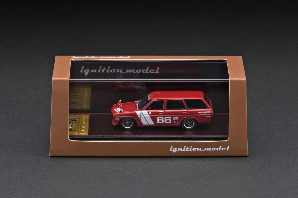 Ignition Model Datsun Bluebird Wagon Red Finished Product 1/64 (510)
