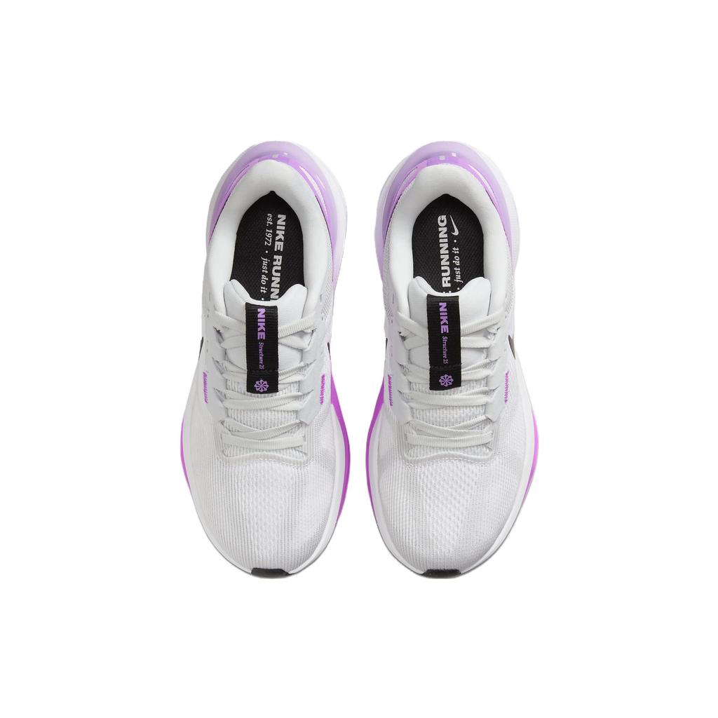Nike Женские кроссовки Air Zoom Structure 25 White Fuchsia Dream Pure-Platinum Black DJ7884-100
