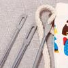 3pcs Elastic Waistband Threader Set - Easy Thread Drawstring Tool For Sewing, Knitting & Crafts, Durable Construction, Silvery Gray