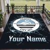 Custom Text Printed Rug Swansea City FC Non Slip Floor Carpet For Home Room Decor