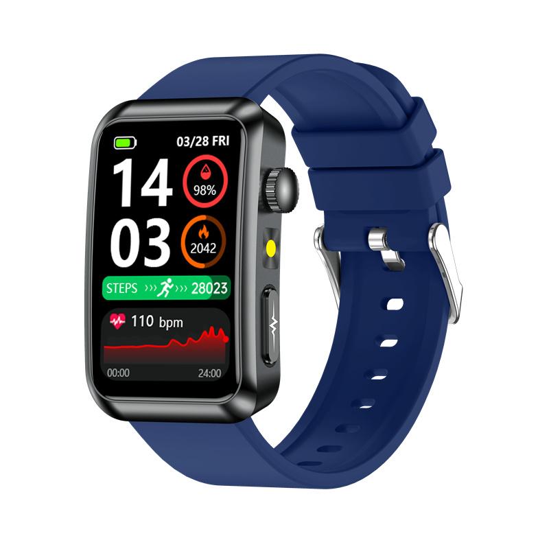 TK77 Smart Bracelet Watch BT Call Flashlight ECG Health Monitor Wristwatch Outdoor Multi-Sports Fitness Tracker Smartwatch