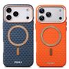 Роскошная кожа для Magsafe Текстура углеродного волокна Чехол для телефона для iPhone 17 16 15 14 13 Pro Max Магнитная беспроводная зарядка Противоударная крышка