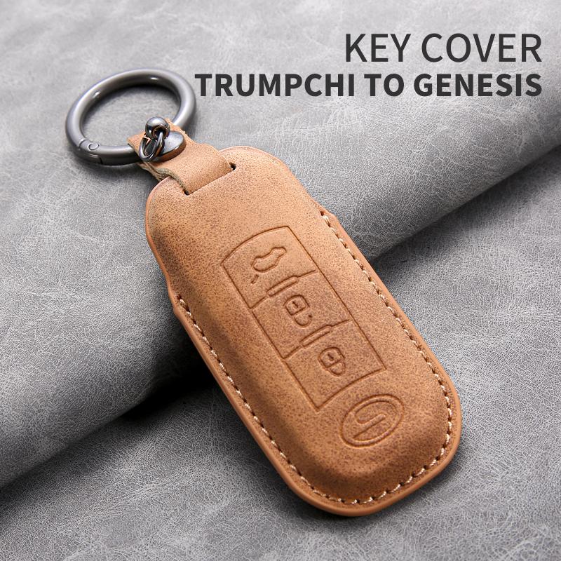 Leather Car Key Case for Gac New Energy Trumpchi Aion S V Y LX Leather Car Key Cover for Aion S V Y LX GM8 GA6 SGS7 GS5 J14 J16
