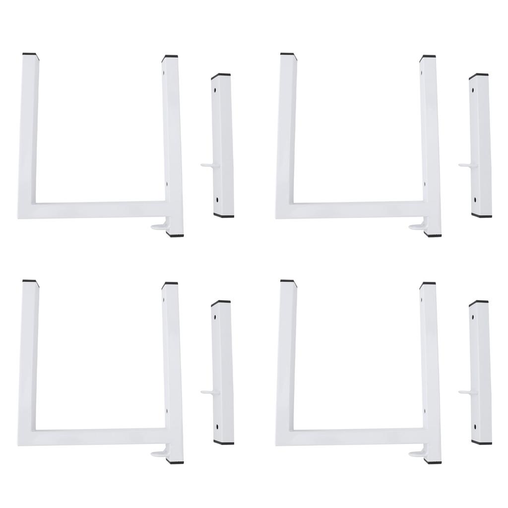 4 Set RV Side Mount Ladder Rack 200lbs Trailer Heavy Duty Ladder Rack for Open Enclosed Trailer Exterior Side Wall