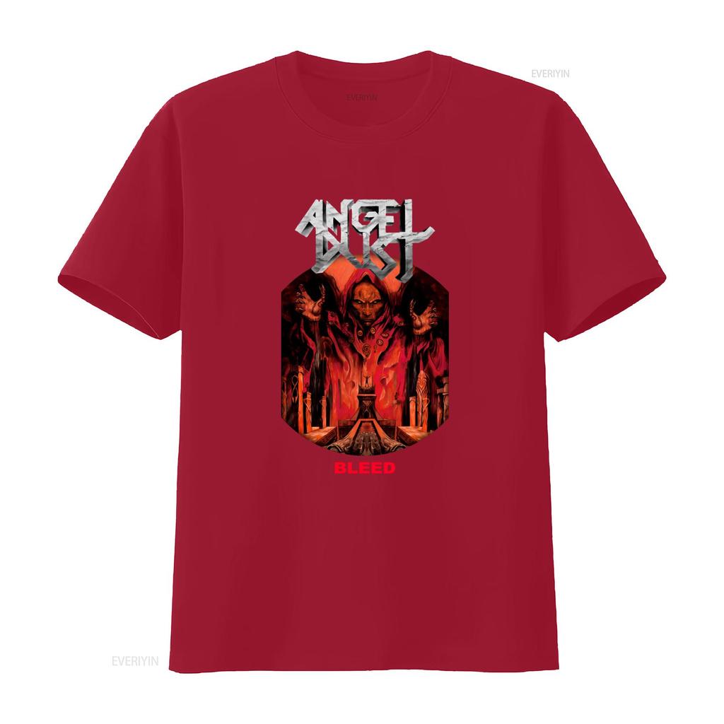 Angel Dust 1999 Футболка с принтом Bleed Черный Хлопок Мужские Размеры от S до 2345XL BE582 винтажный Постиранный Топ Для Повседневной Носки Удобный