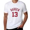 James Harden Nets Jersey - Blue T-shirt T Shirt Personalised T Shirt Man Plain T Shirts Cotton 100% T-shirt