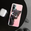Аниме Милый Черный Кот Мяу Чехол для Телефона для Xiaomi Redmi Note 15 14 13 12 11 Pro Plus 14S 12S 11S 11T 11E 10S 10 Индивидуальный F